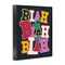 Stupell Industries Bold Blah Blah Text Framed Giclee Wall Art Design by Ahmed Sayeh Hussein